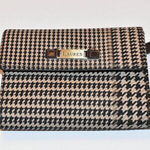 Vintage Ralph Lauren Houndstooth trifold wallet